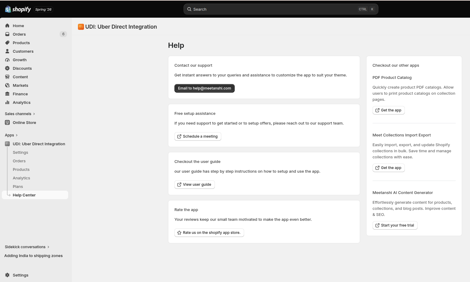 Uber Help Center