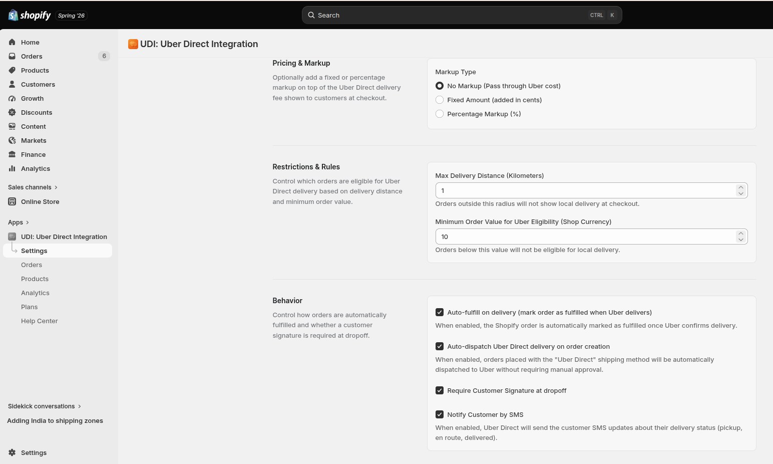 Uber Pricing and Markup