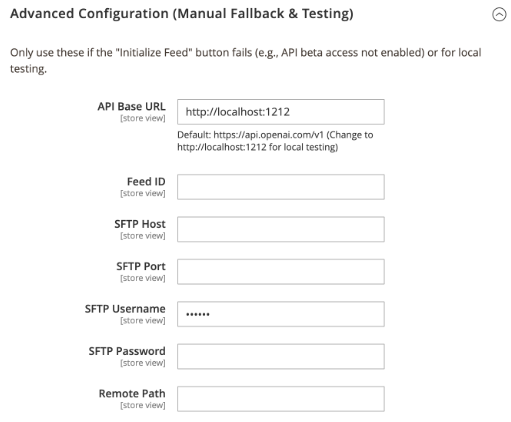 Advanced Configuration