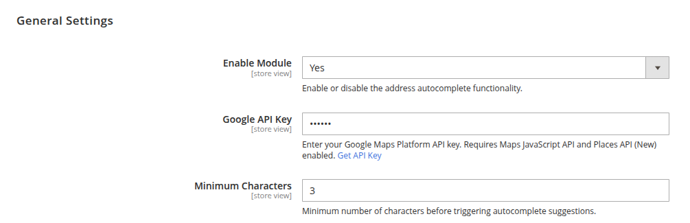 General Settings