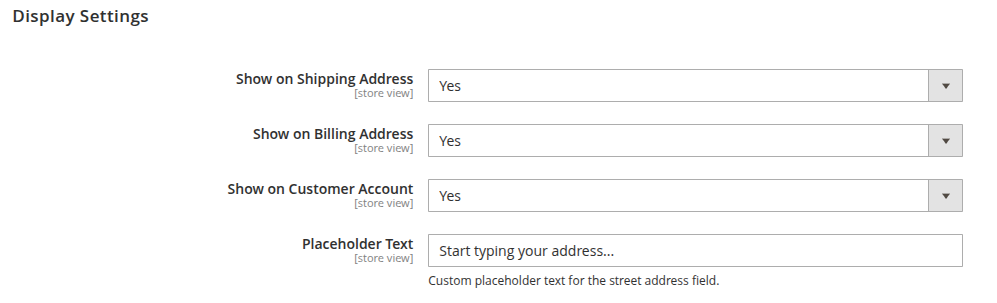 Display Settings